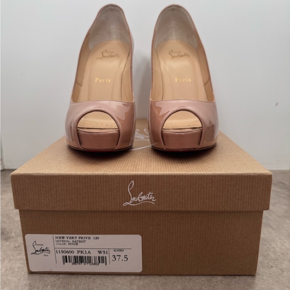 Christian Louboutin Shoes - Christian Louboutin New Very Prive 120 in Patent Nude